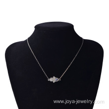 Charms Silver Hand of Fatima Alloy Necklace